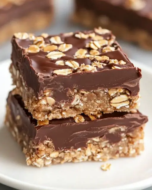 No Bake Oats and Chocolate Bars