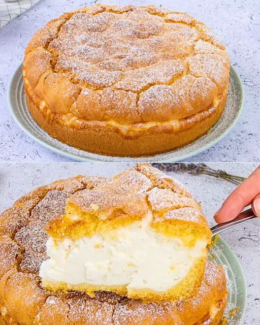 Custard pastry cake: