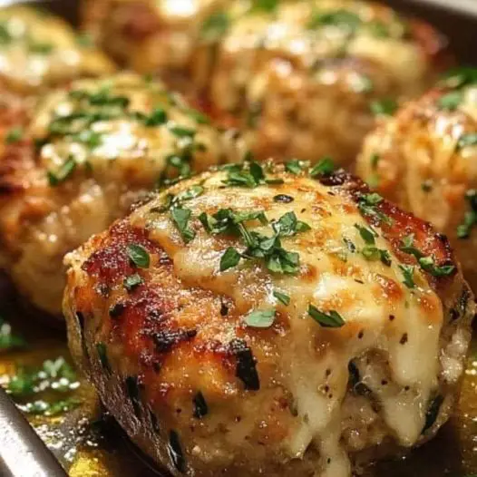 Garlic Parmesan Chicken Meatloaves