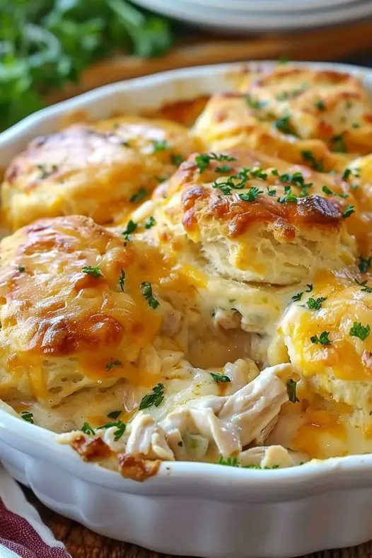 Chicken Bubble Biscuit Bake Casserole