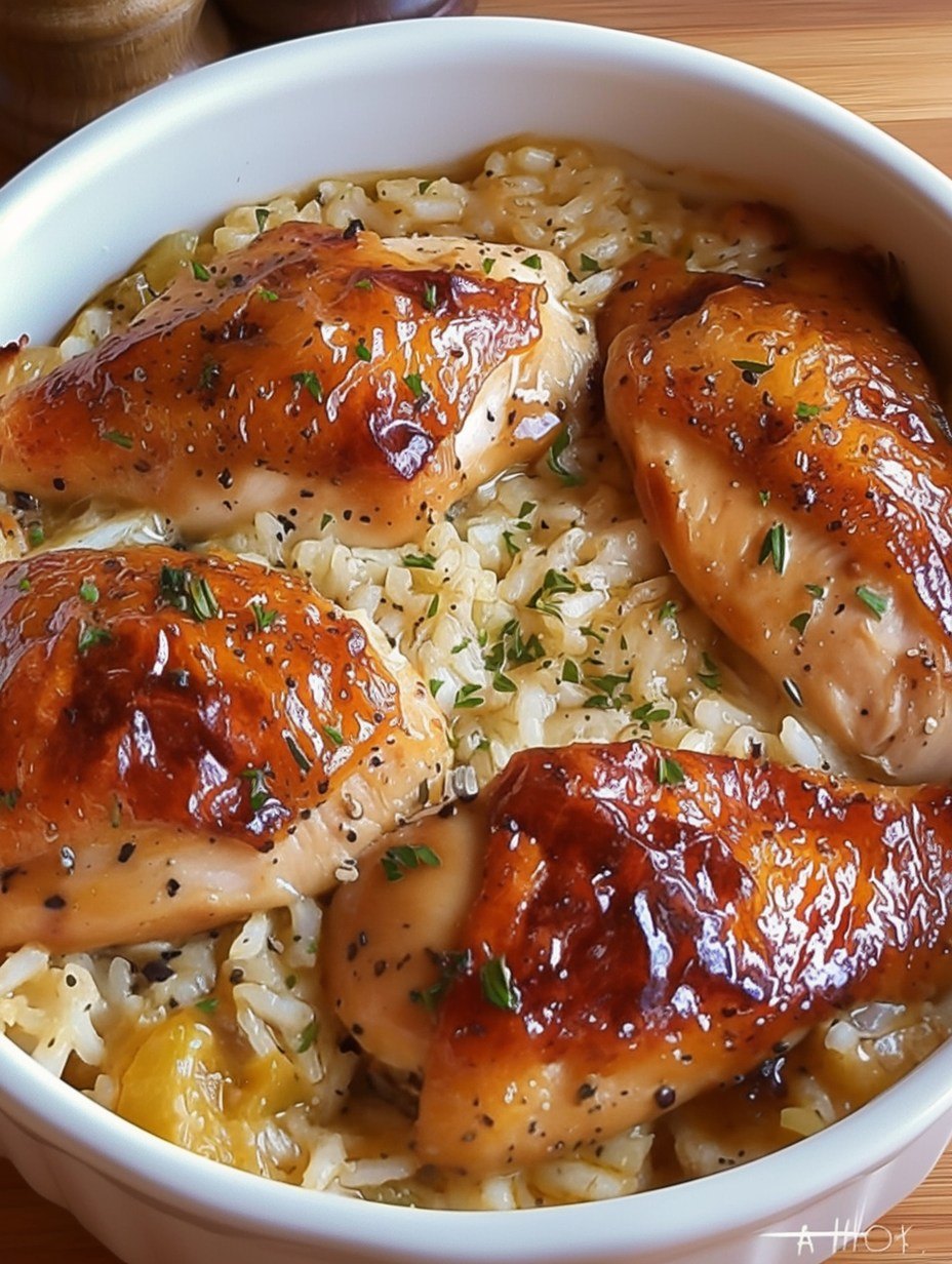 Easy Baked Chicken and Rice