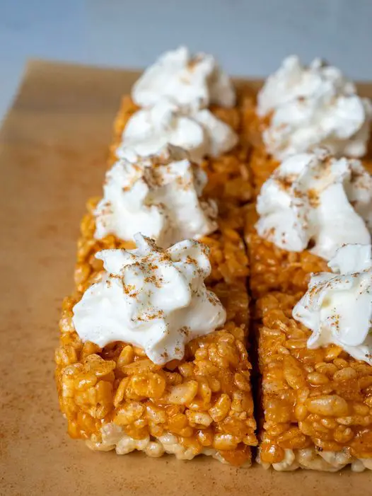 Pumpkin Pie Rice Krispie Treats