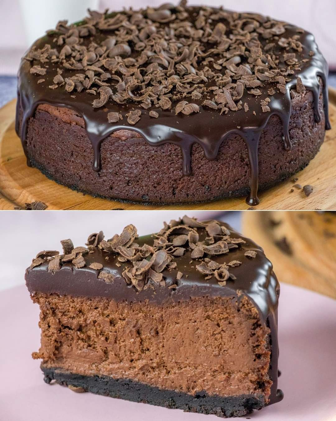 Chocolate cheesecake: