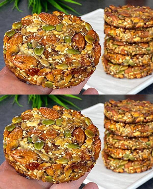 Healthy Nut and Seed Cookies – Flourless and Sugar-Free Recipe