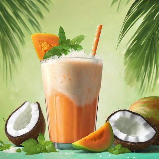 papaya coconut smoothie: