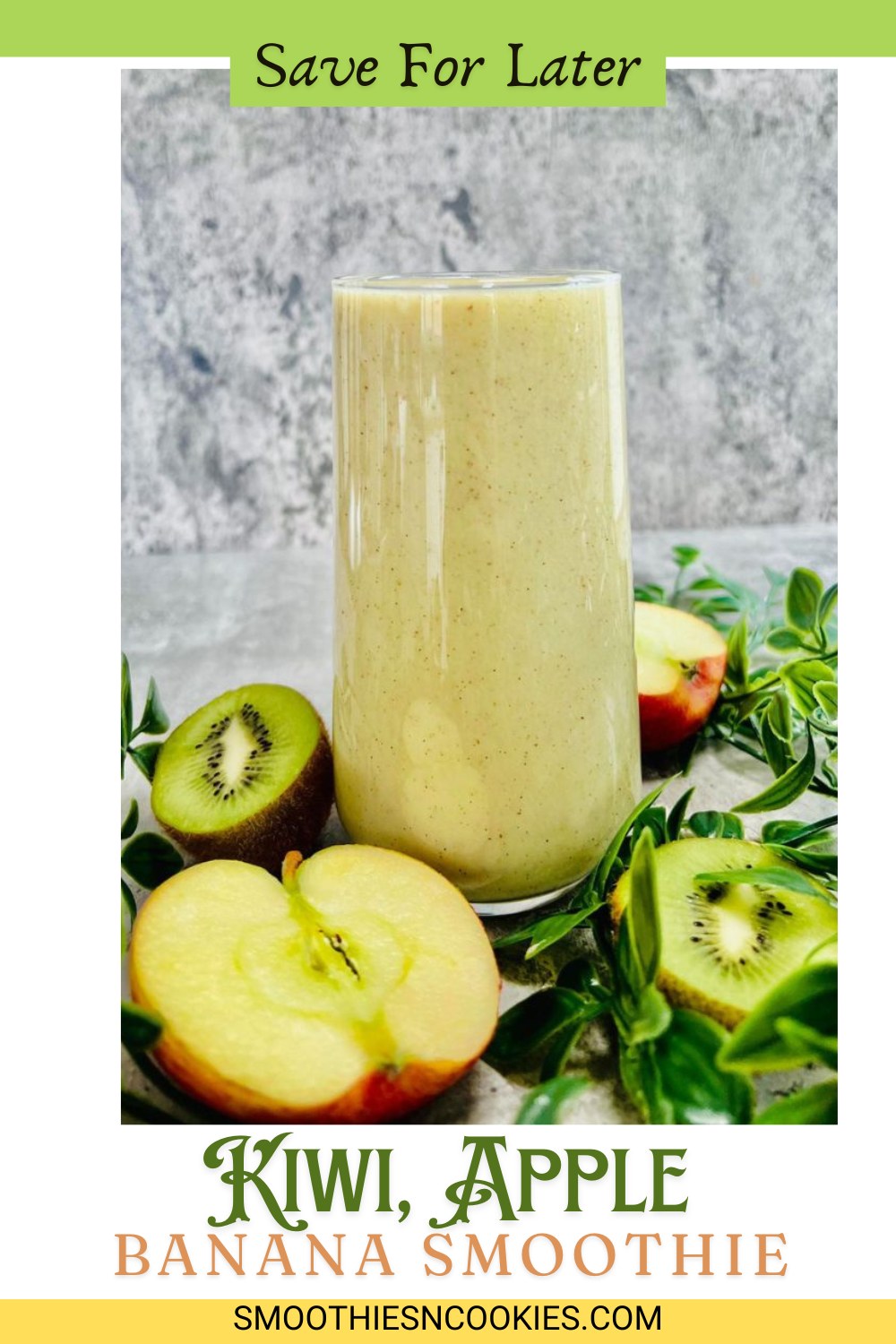 Banana Kiwi Apple Smoothie