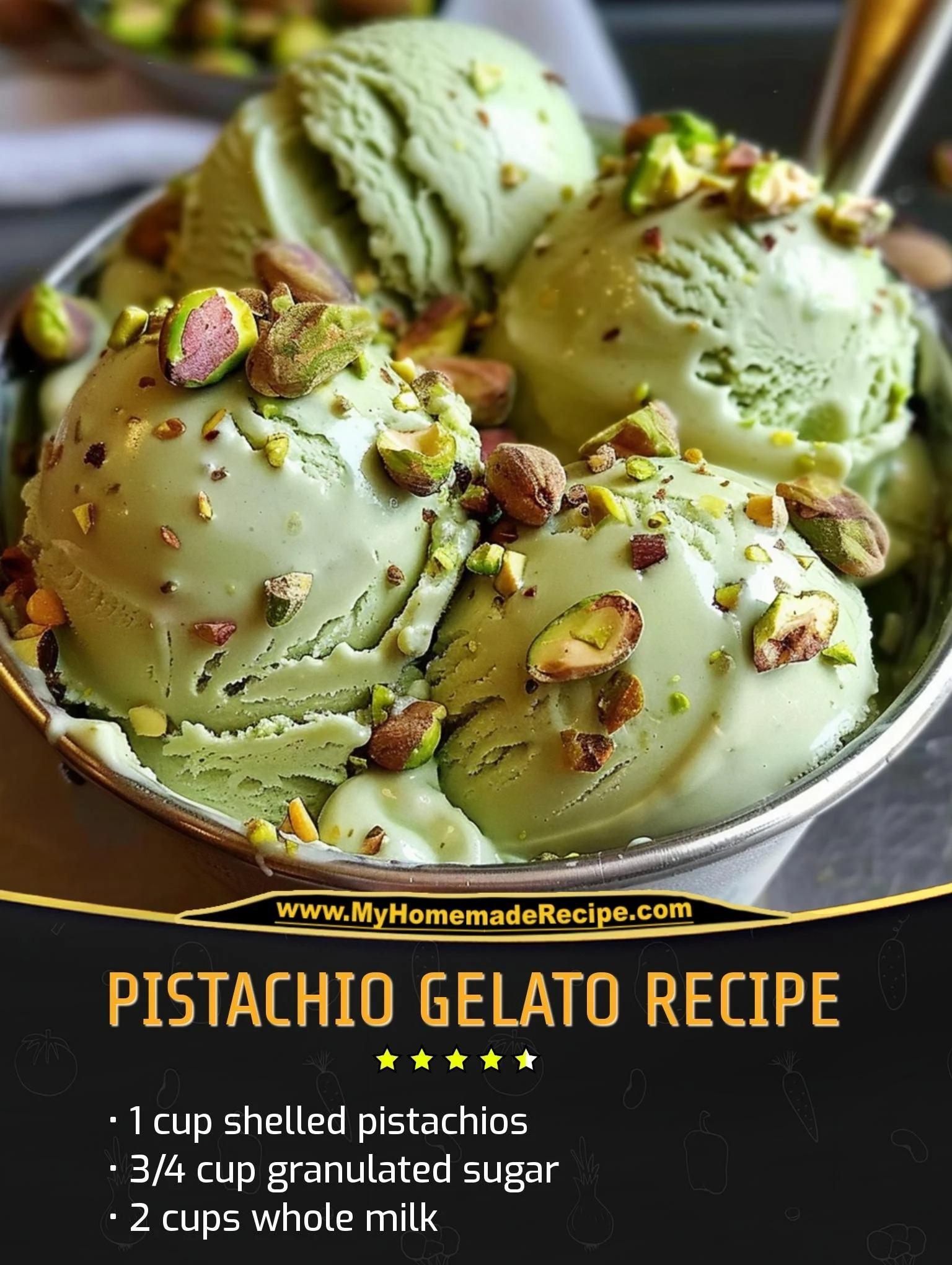 Pistachio Gelato Recipe