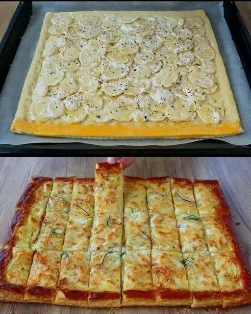 Flaky Potato and Cheese Pie