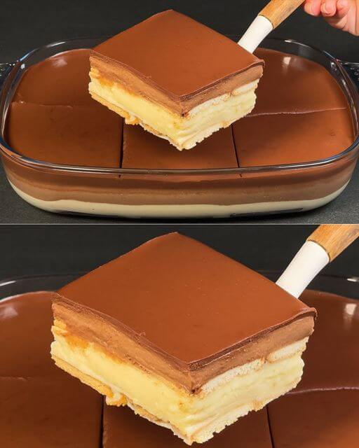 No-Bake Dessert in 5 Minutes: Layered Custard and Chocolate Delight