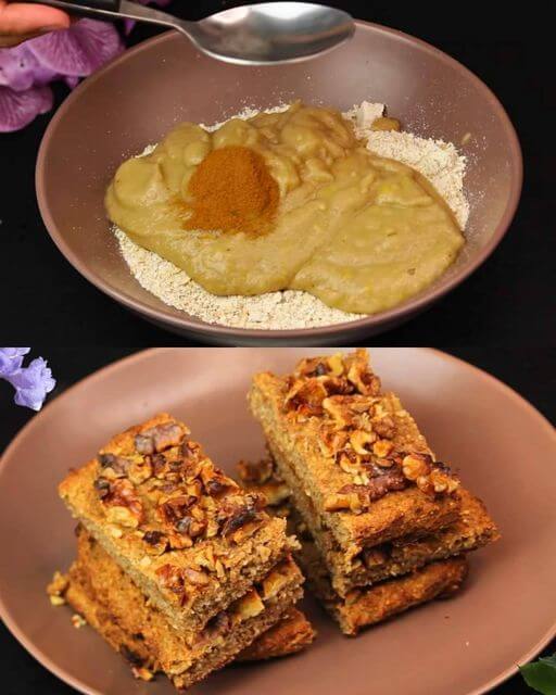 Oatmeal Apple Banana Bars Recipe