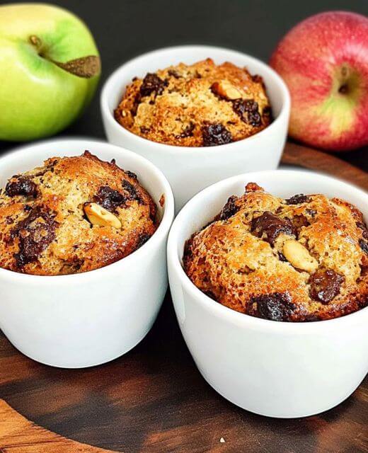 Apple Cranberry Oatmeal Muffins (Sugar-Free)