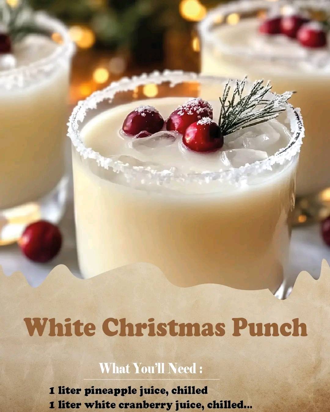 White Christmas Punch