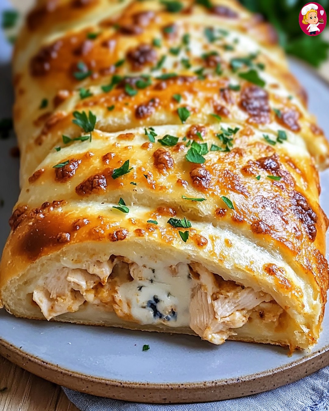 Chicken Cordon Bleu Stromboli