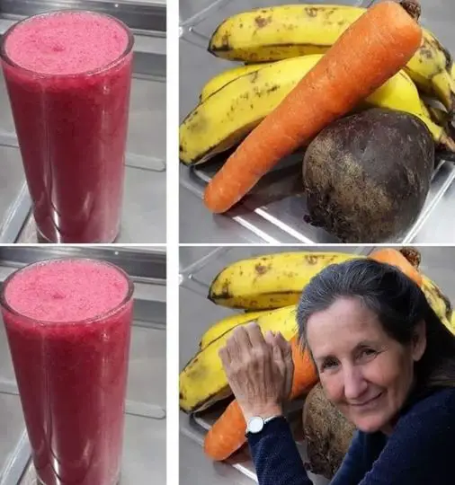 Carrot Beetroot and Banana Juice of Life Only polite members say thank you