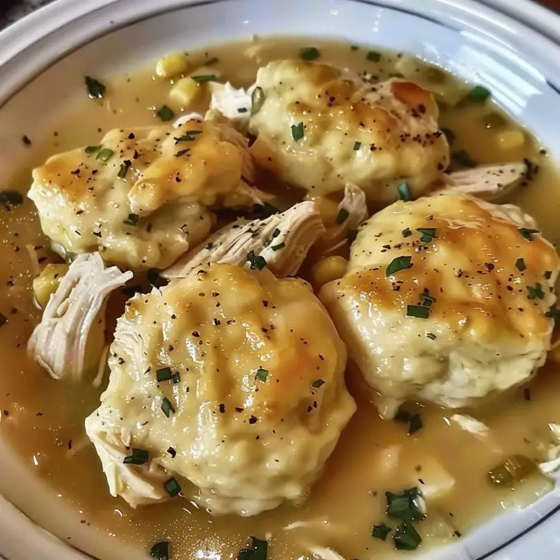 Slow Cooker Chicken and Dumplings