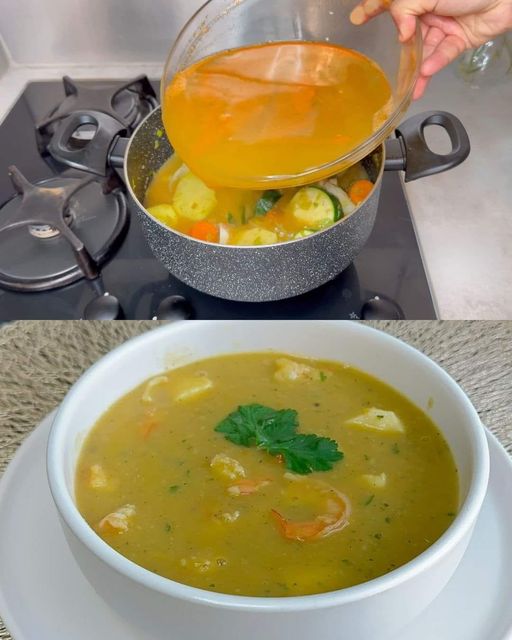 Hearty Seafood and Vegetable Soup