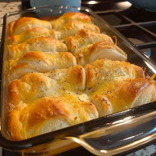 Chicken with French onion flavor baked in a bubbly casserole.