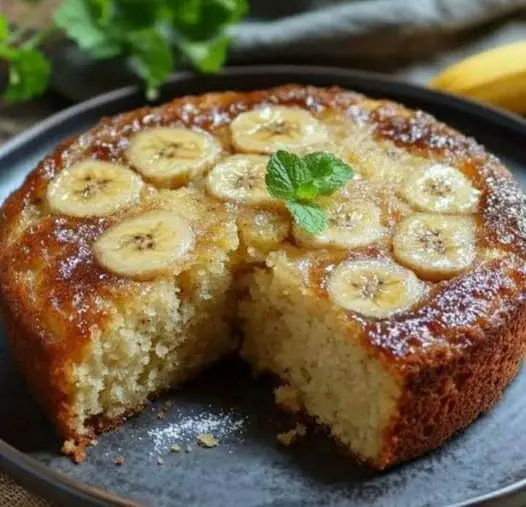 Moist banana cake