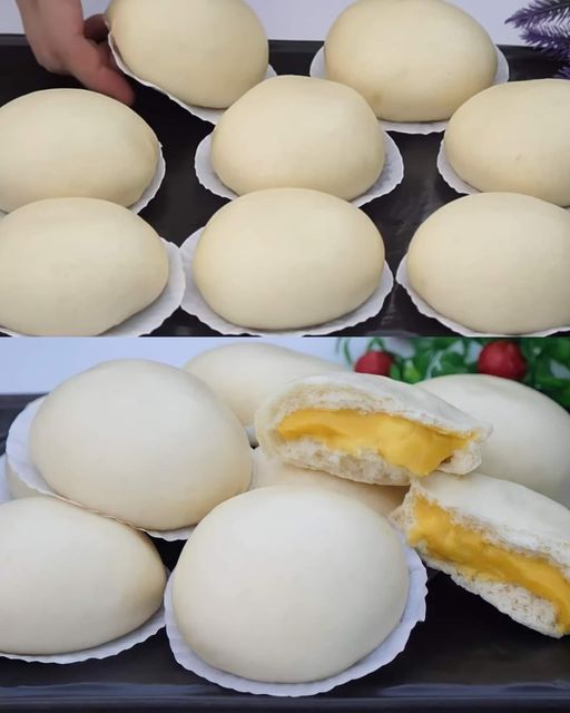 Custard Cream Steamed Buns: A Delightful, Soft, and Creamy Treat