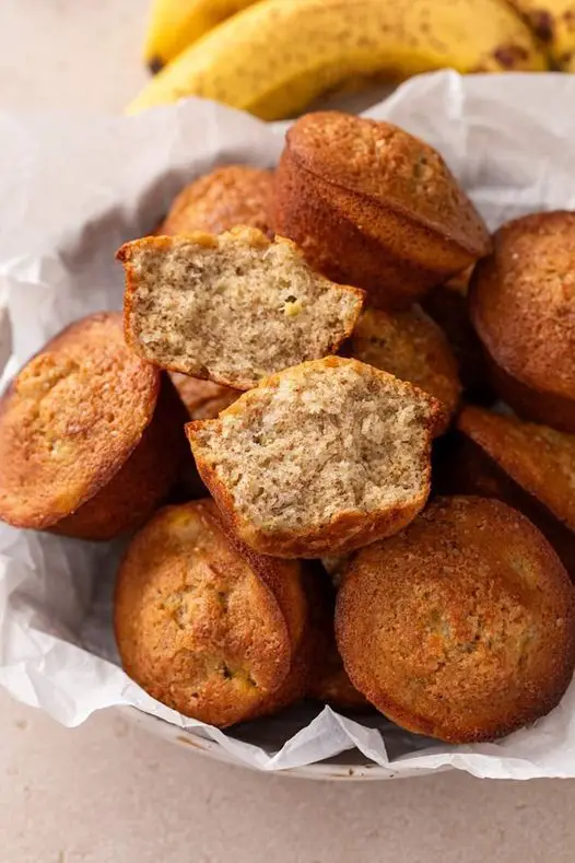 Mini Banana Muffins