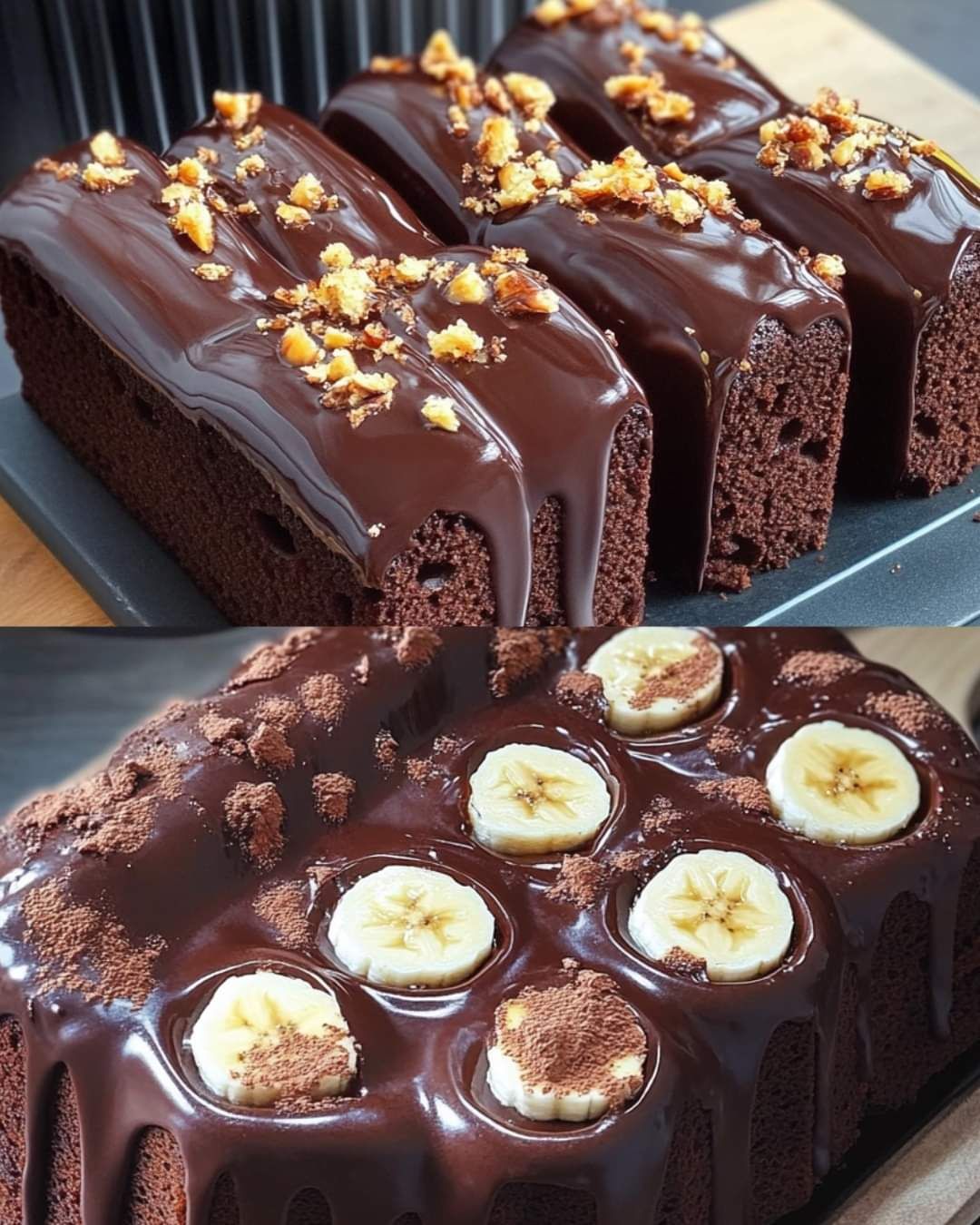 Irresistible Chocolate Banana Cake