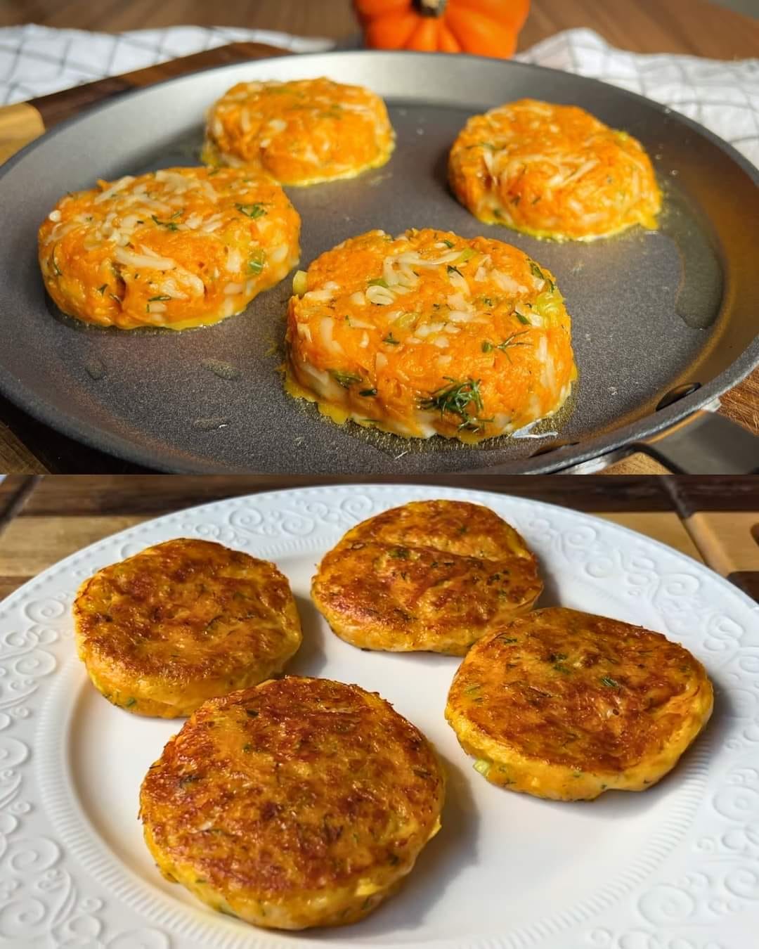 Pumpkin and Cheese Patties