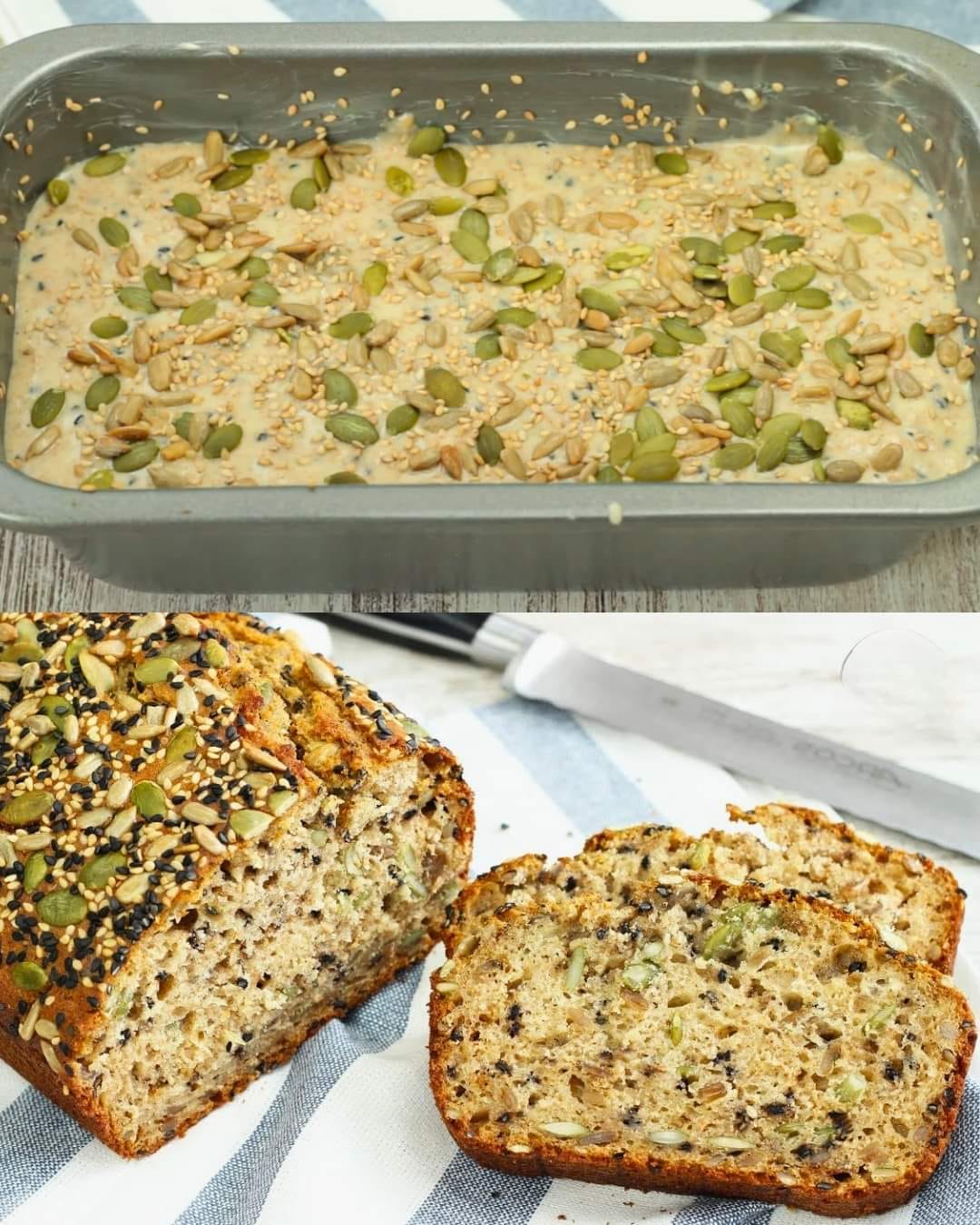 No-Knead Multi-Seed Bread