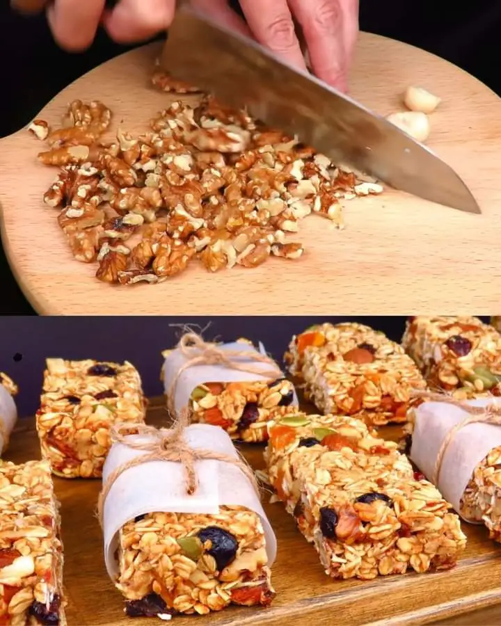 Homemade Nutty Granola Bars