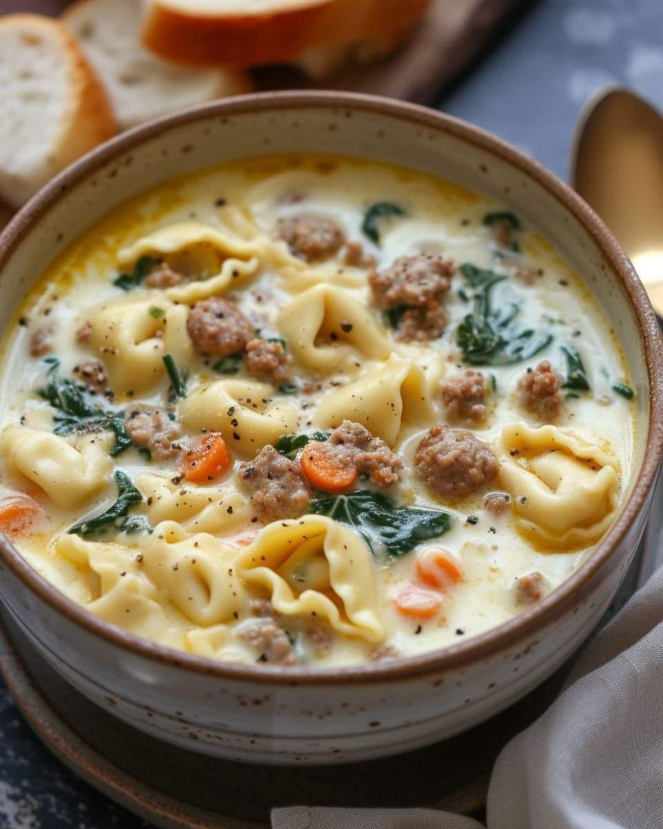 Creamy Sausage and Cheese Tortellini Soup: A Comforting, Rich, and Flavorful Meal