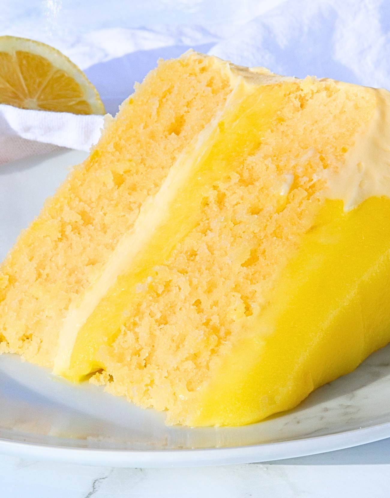 Vanilla Soft Cake Sandwiches with Lemon Filling