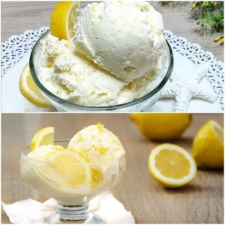 Refreshing Lemon Ice Cream