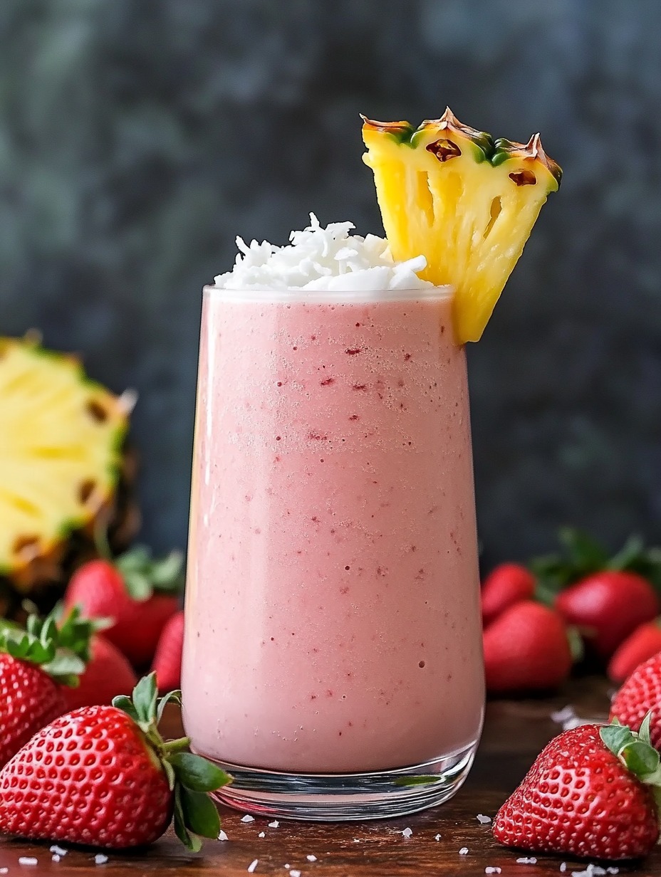 Strawberry Piña Colada Smoothie