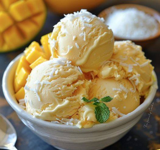 Coconut Mango Ice Cream