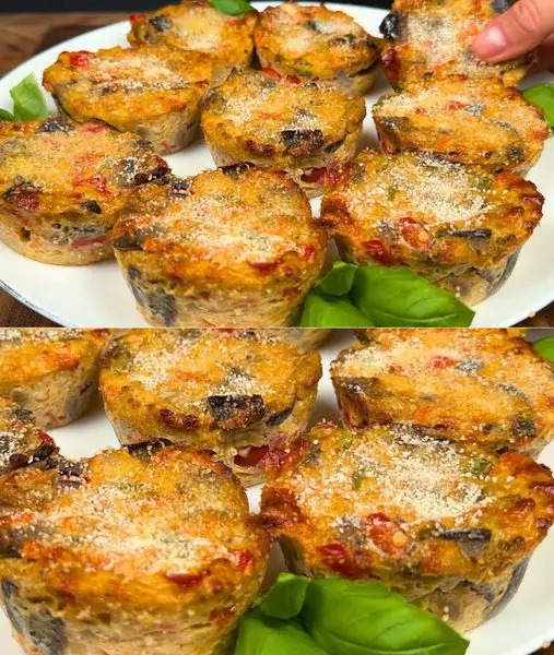 Cheesy Eggplant Muffins with Yogurt Sauce: A Delightful Mediterranean-Inspired Dish