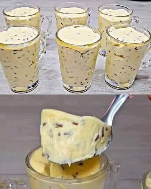 Simple creamy dessert: just blend it