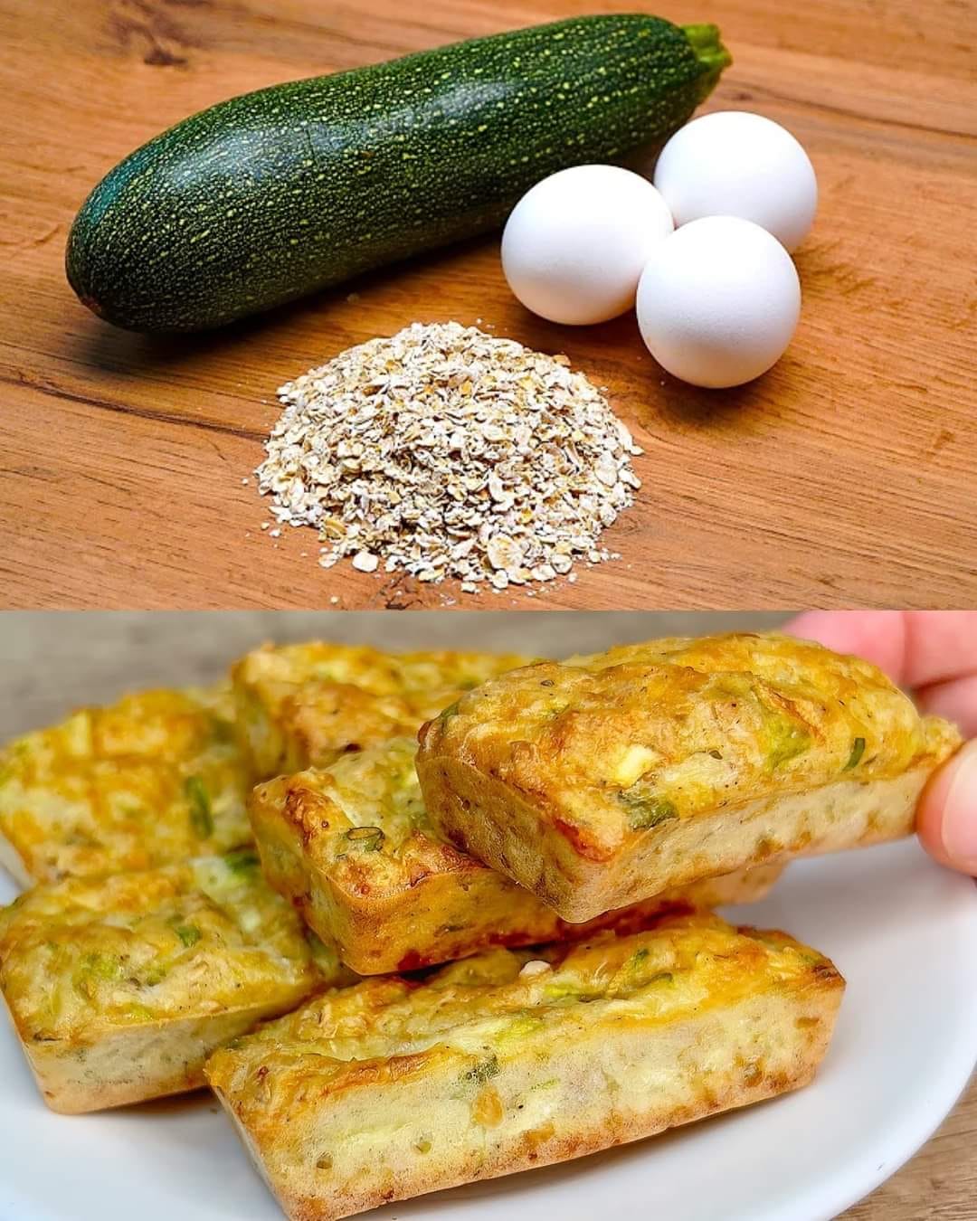 Zucchini and Cheese Oat Bakes