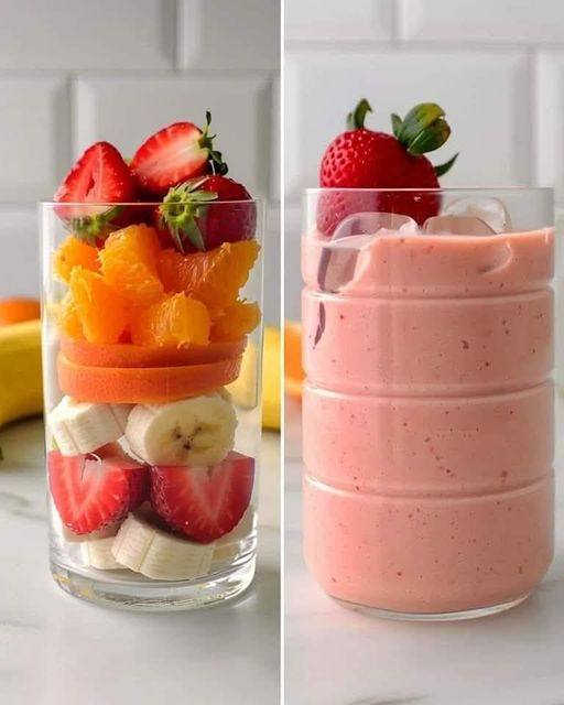 Fresh Strawberry Citrus Smoothie