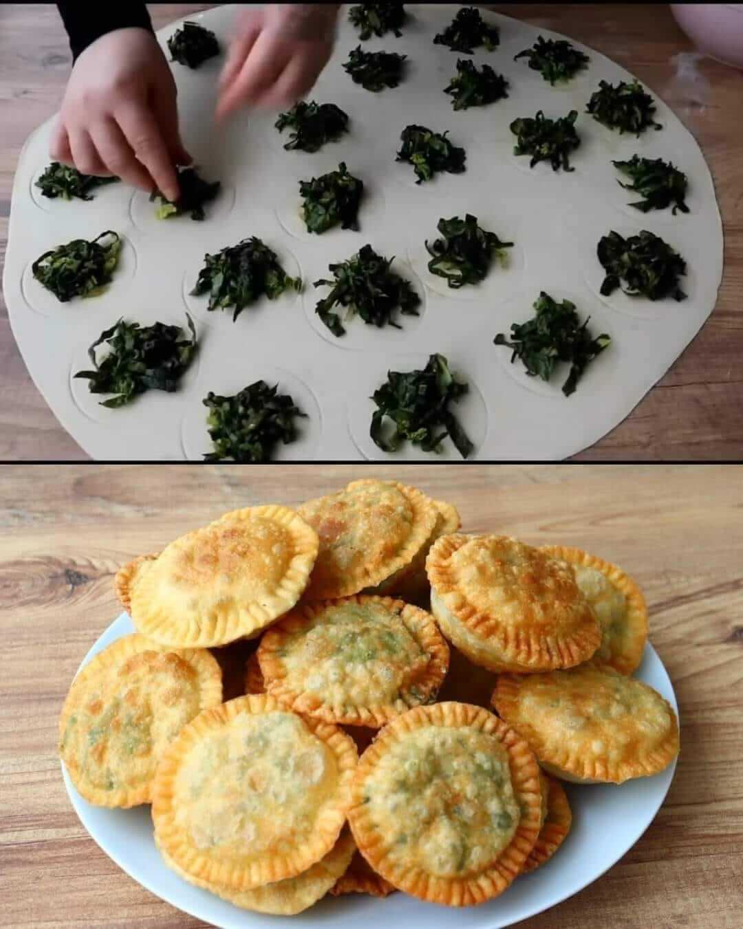 Spinach and Onion Savory Pastries Recipe