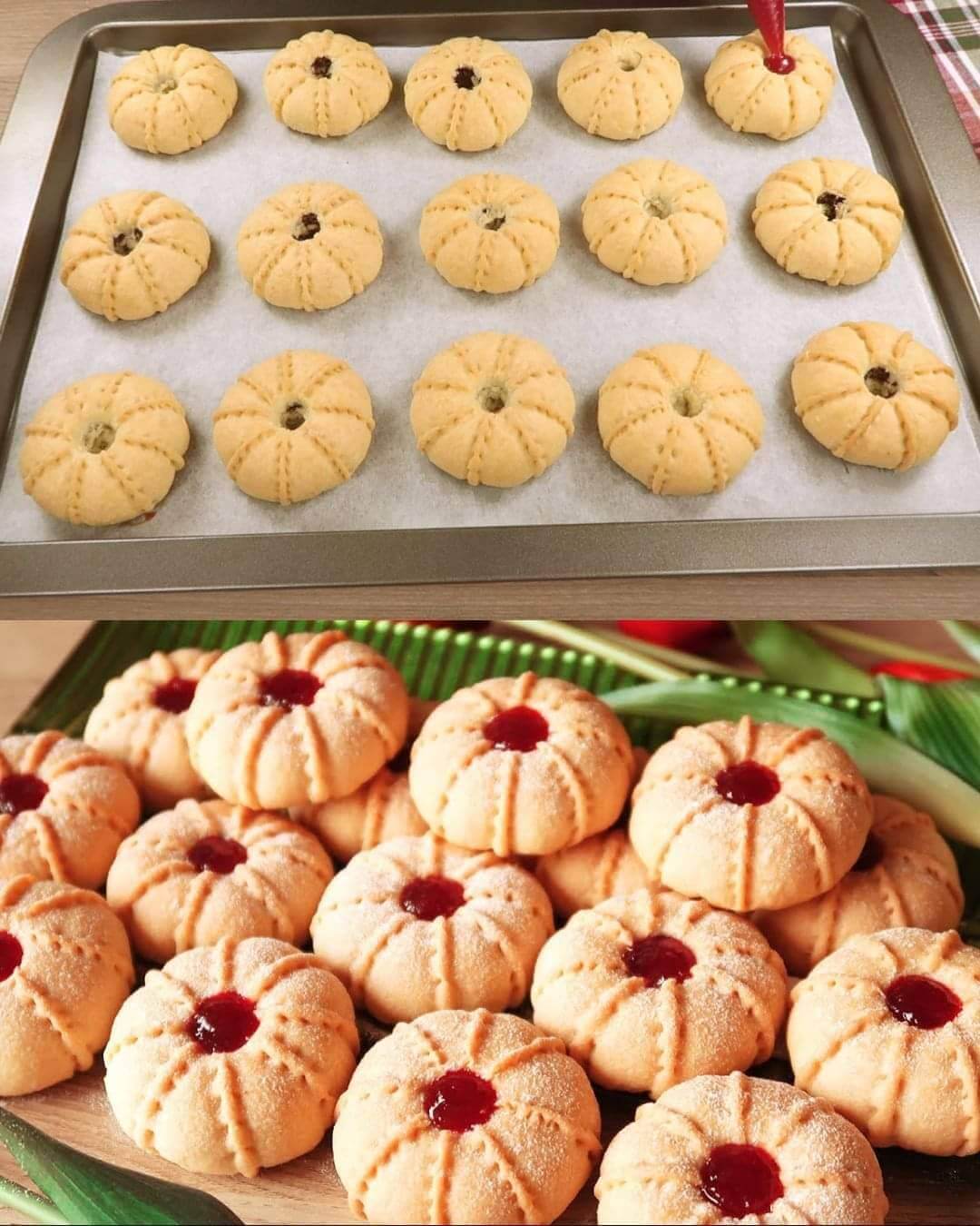 Buttery Jam-Filled Cookies with Raisins and Nuts