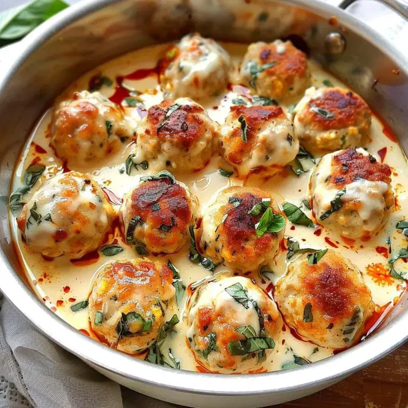 Baked Chicken Ricotta Meatballs