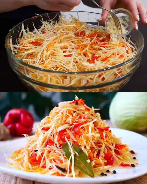 Pickled Cabbage and Vegetable Salad