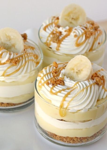 Banana caramel cream dessert recipe