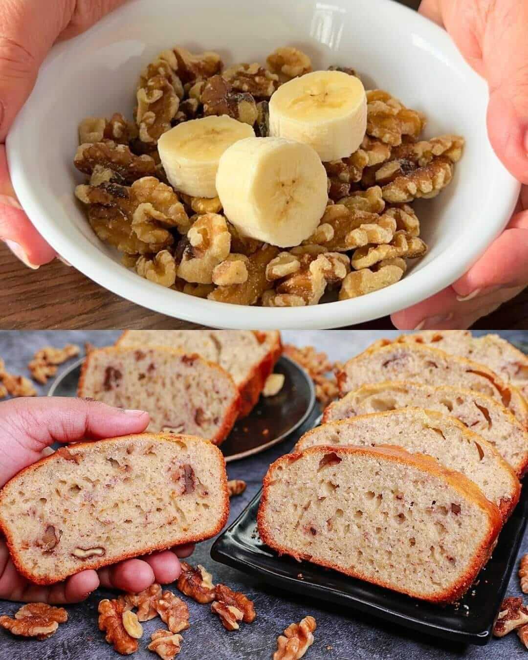 Easy Banana Walnut Bread