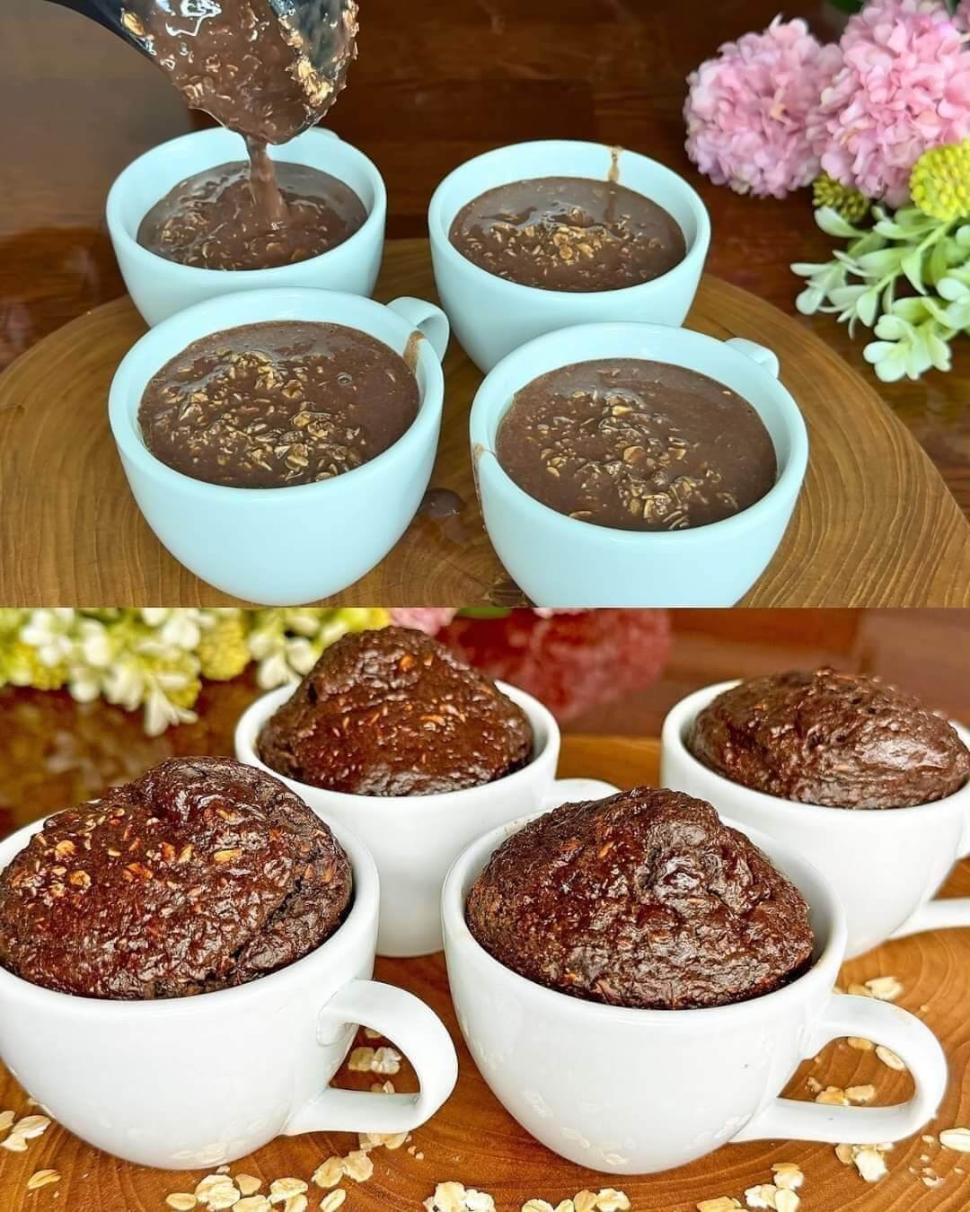 Healthy Oatmeal Cocoa cups