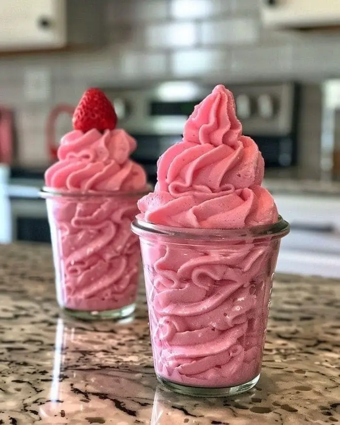 Delicious Frozen Strawberry Dessert