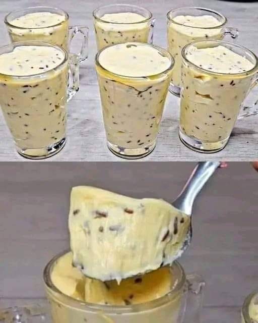 Vanilla Mousse with Chocolate Chips