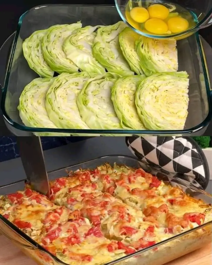 Cheesy Cabbage and Sausage Casserole