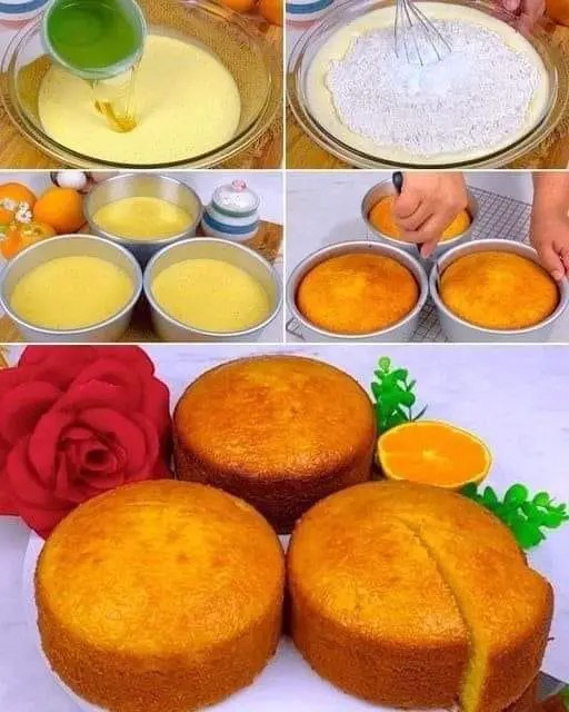 Egg-Free and Super Fluffy Orange Cake