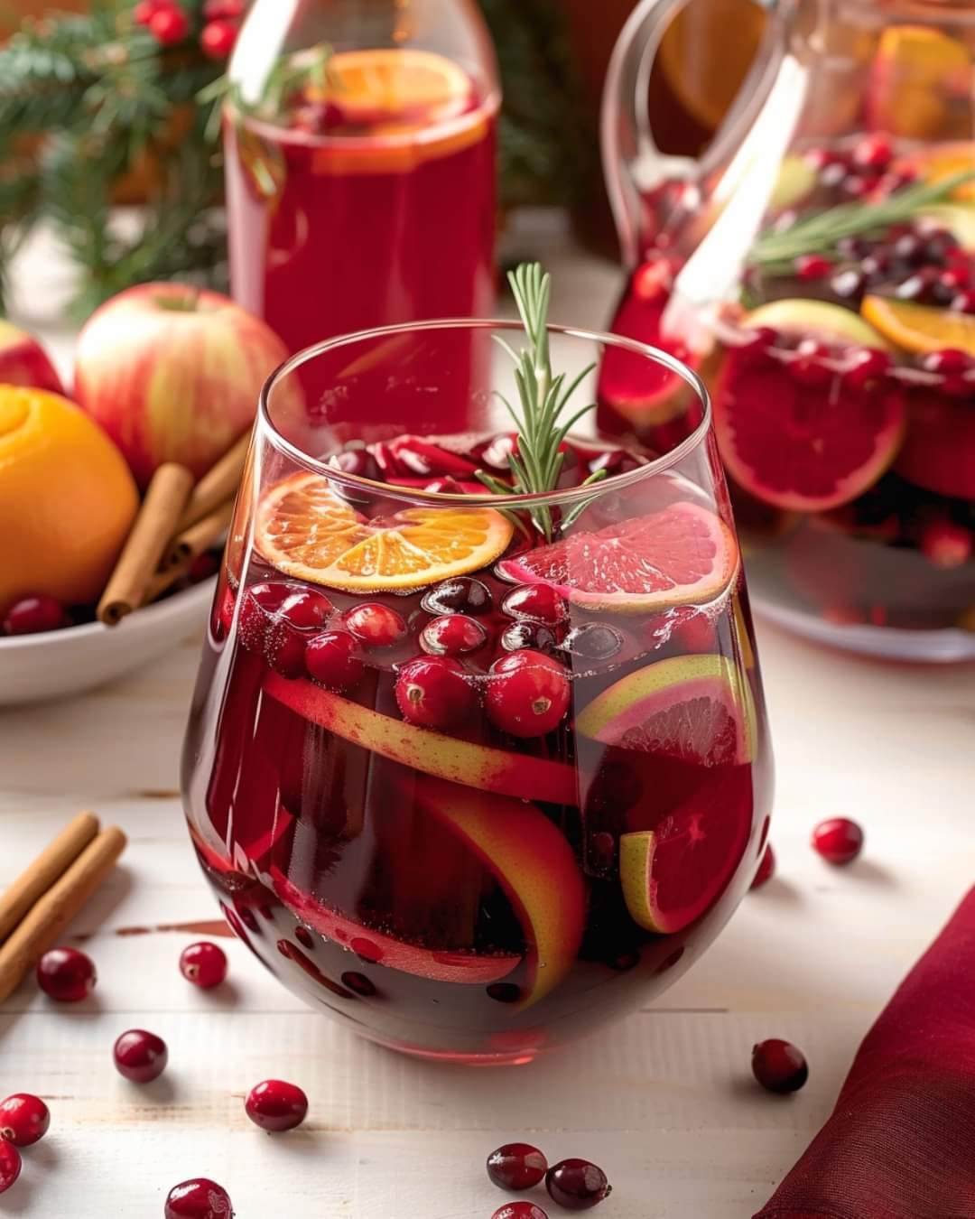 Non-Alcoholic Christmas Sangria