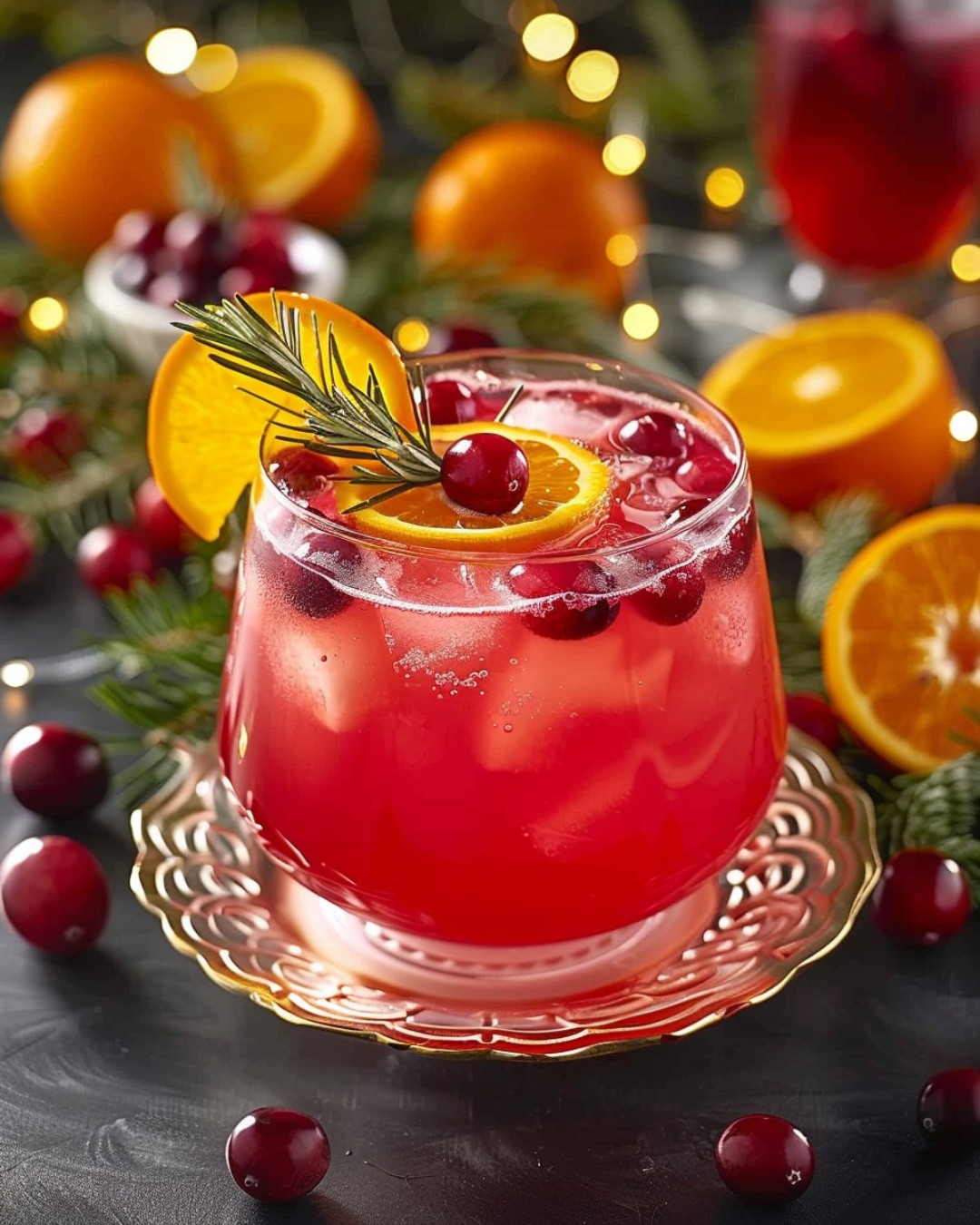 Holiday Cranberry Orange Punch